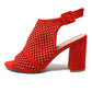 Red Cut Out Boot