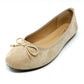 Beige Ballerina Pumps