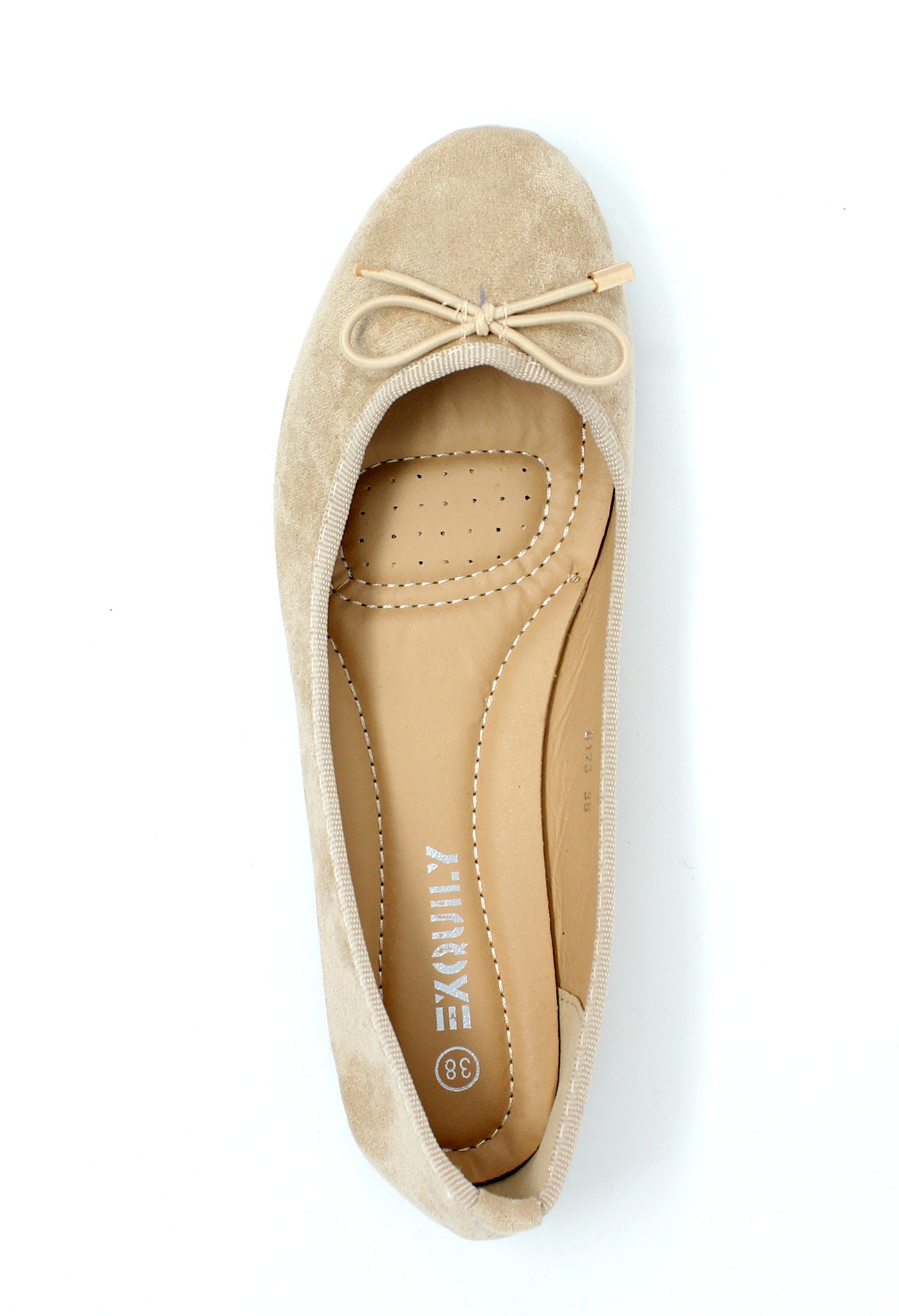 Beige Ballerina Pumps