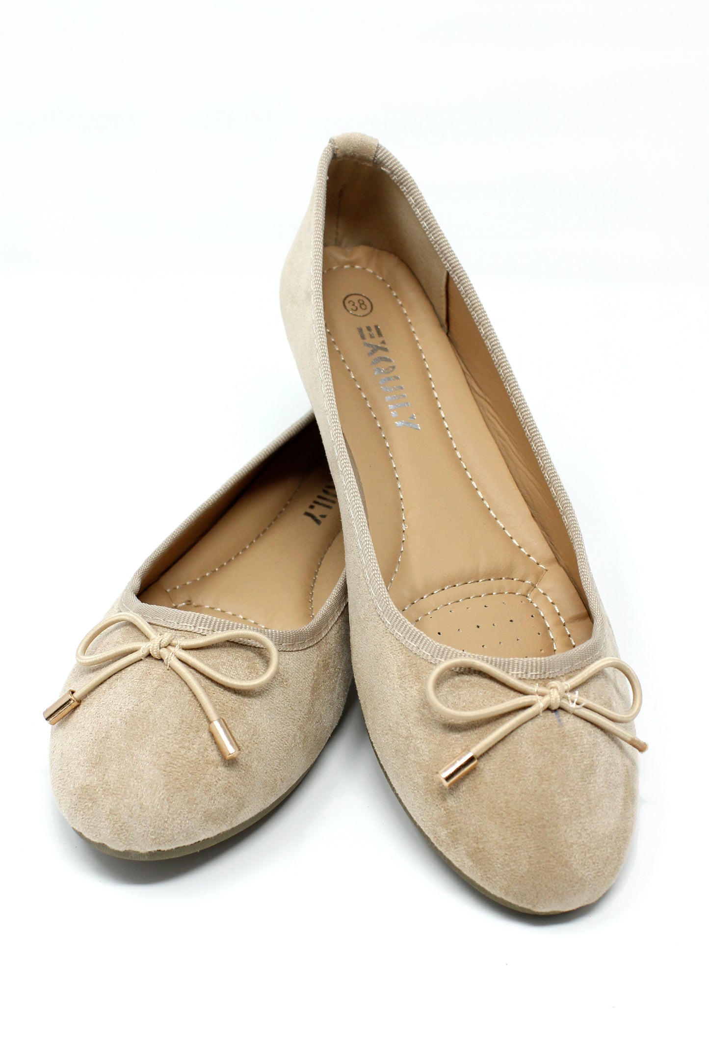 Beige Ballerina Pumps