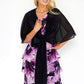 Black Chiffon Shoulder Wrap