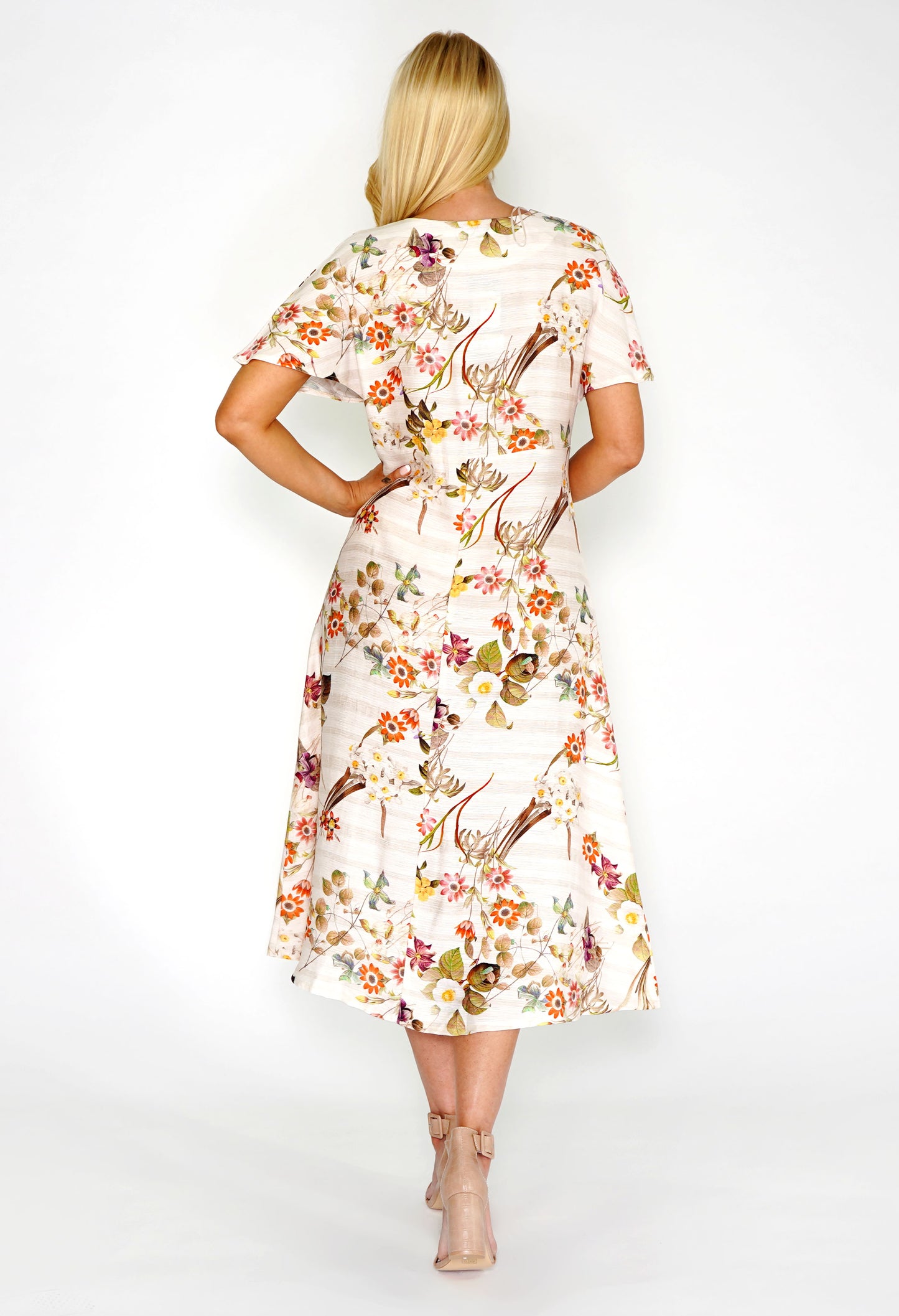 Floral Midi Button Dress