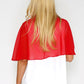 Red Chiffon Shoulder Wrap