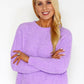 Lavender Chenille Knit