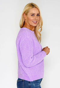 Lavender Chenille Knit