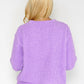 Lavender Chenille Knit