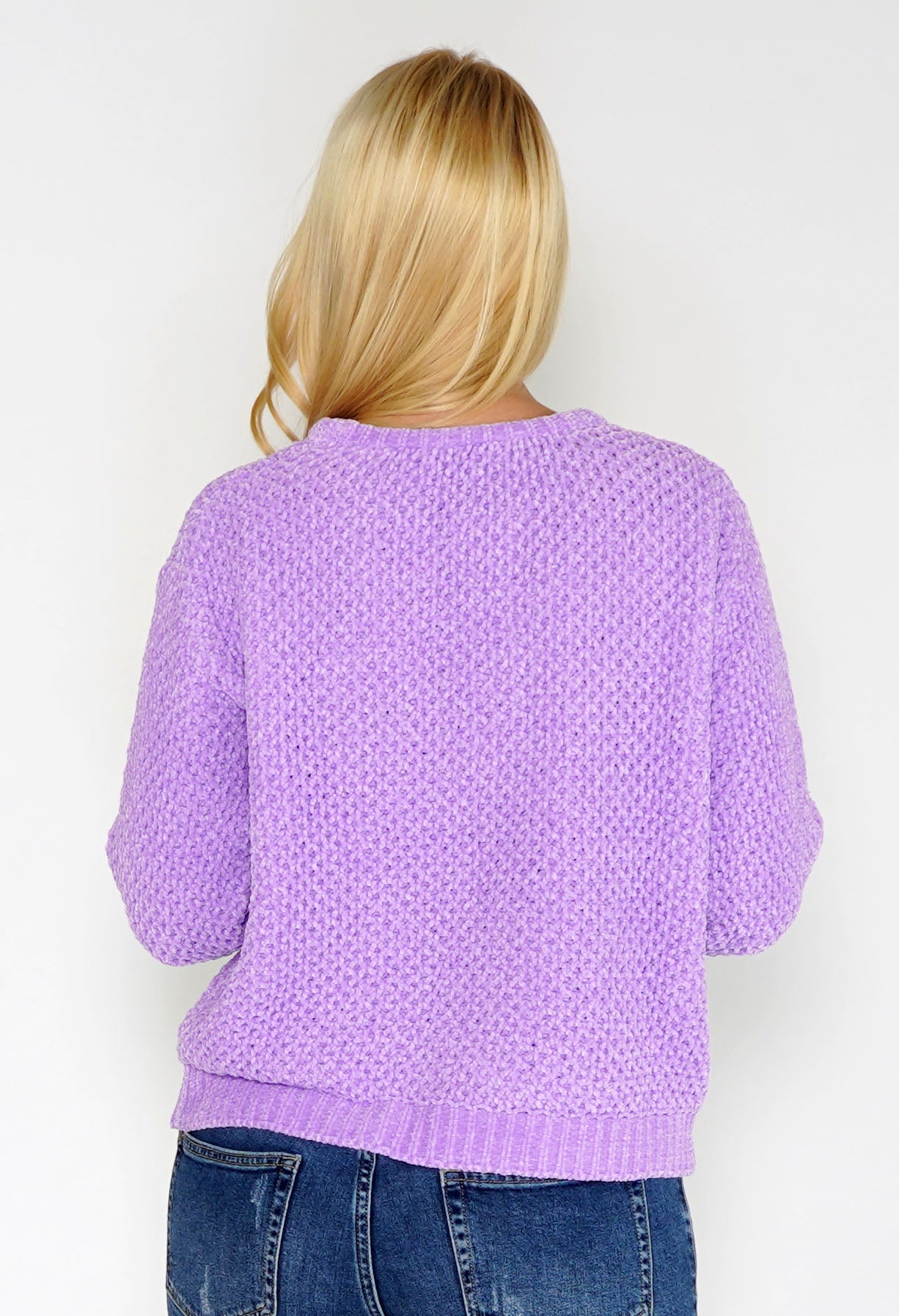 Lavender Chenille Knit