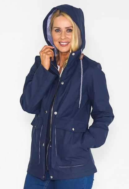 Navy Raincoat-1