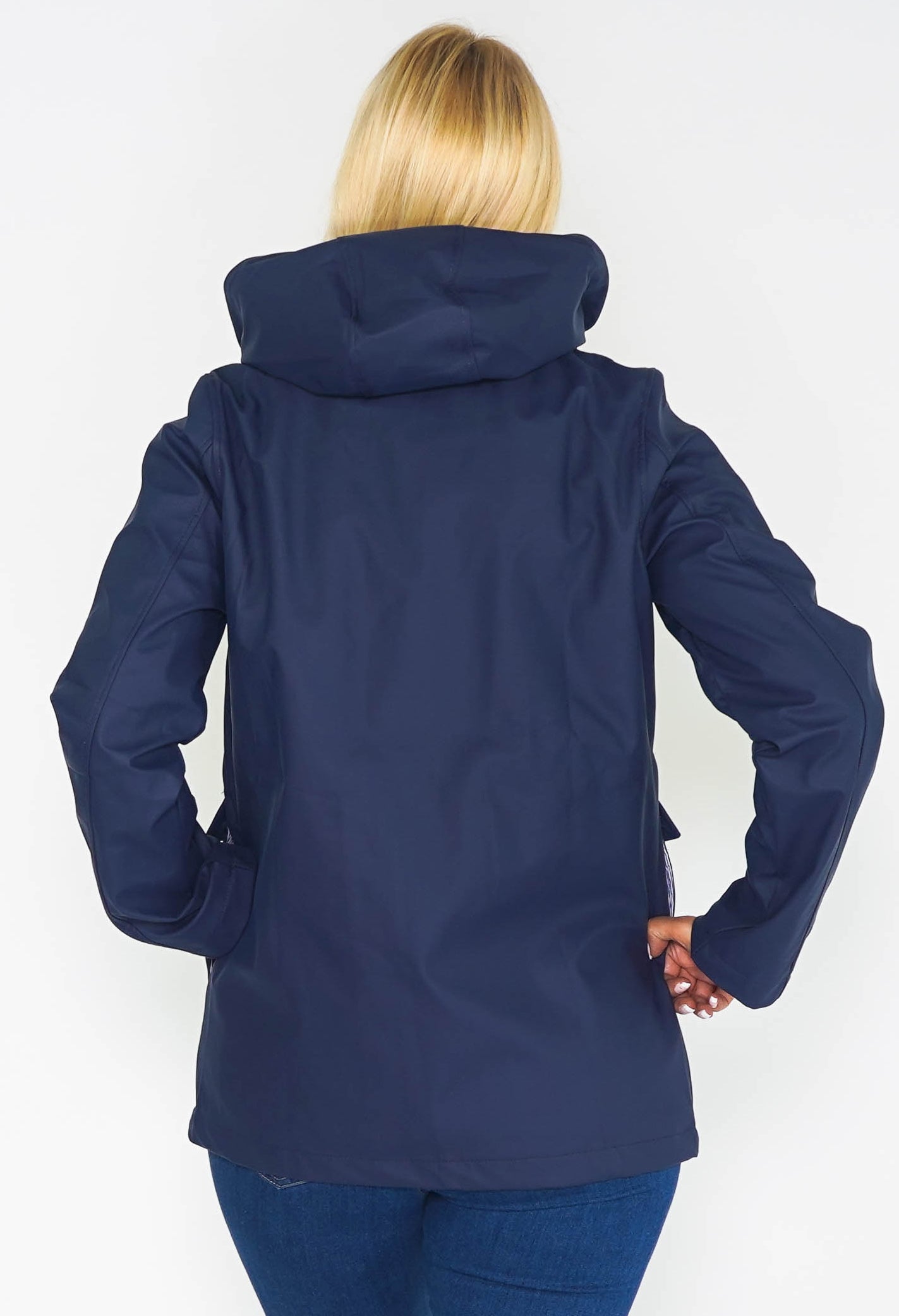 Navy Raincoat-1