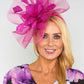 Fuschia Flower Detail Fascinator