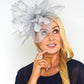 Grey Flower Detail Fascinator