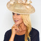 Metallic Gold Disc Shape Fascinator