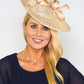 Metallic Gold Disc Shape Fascinator