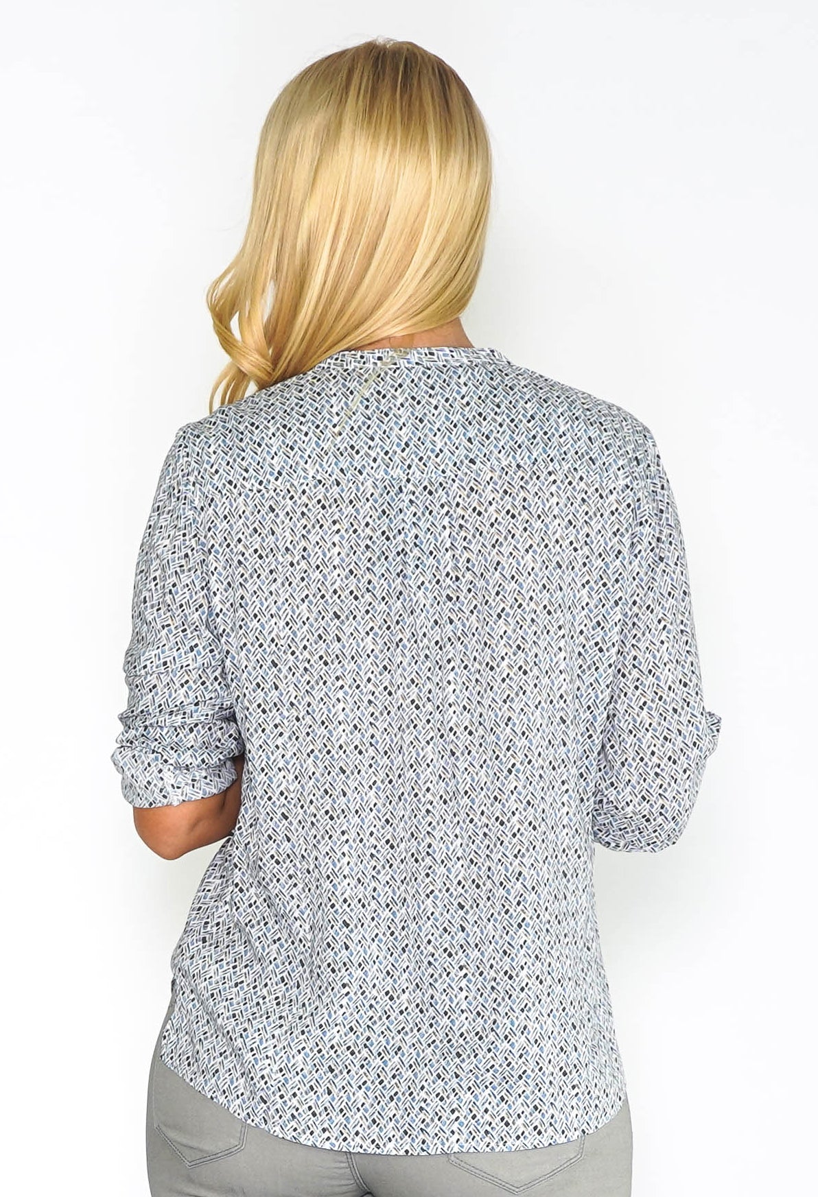 Blue Pattern Blouse