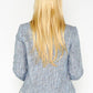 Blue Boucle Style Tweed Jacket