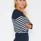 Navy Stripe Top-1