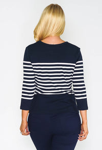 Navy Stripe Top-1