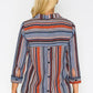 Abstract Striped Blouse