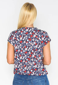 Floral Zip Blouse