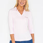 Pink Diamante Polo Top