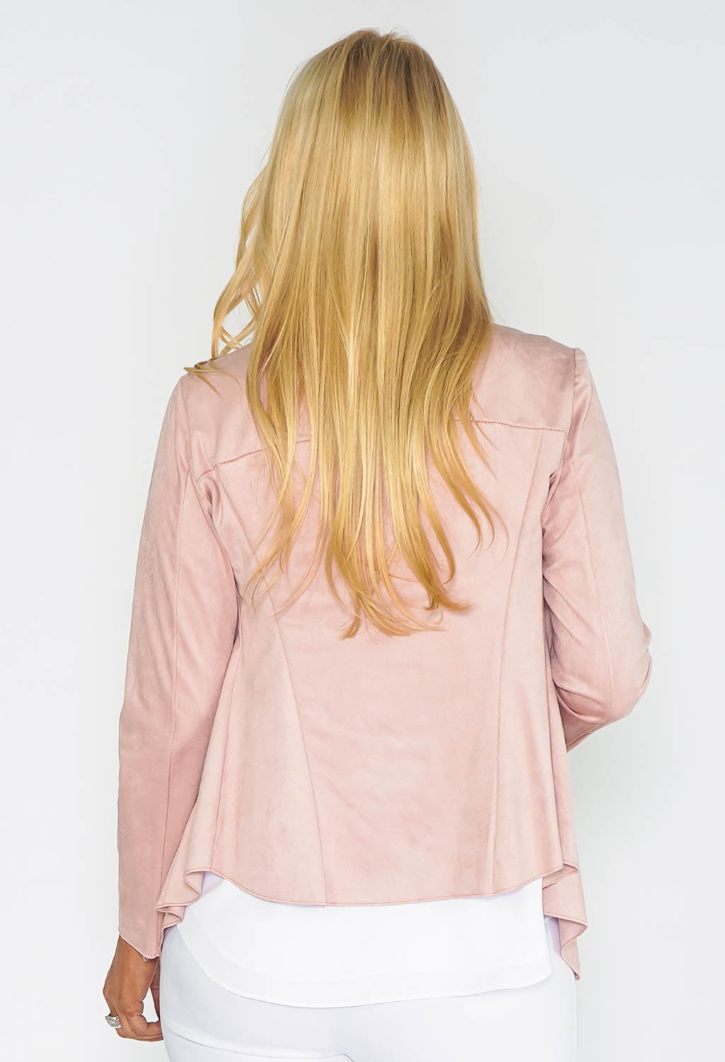 Rose Waterfall Suede Jacket