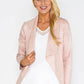 Pink Waterfall Suede Jacket