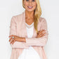 Pink Waterfall Suede Jacket