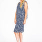 Layered Navy Polka Dot Dress