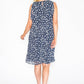 Layered Navy Polka Dot Dress