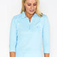 Blue Pocket Polo Top