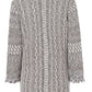 V NECK JUMPER WITH SNAKE PRINT DESIGN BEIGE