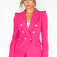 Pink PUFF SLEEVE BLAZER