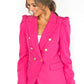 Pink PUFF SLEEVE BLAZER