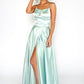 Sage Satin Ballgown