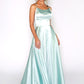 Sage Satin Ballgown