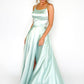 Sage Satin Ballgown