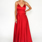 Red Satin Ballgown