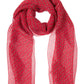 CHAIN PRINT SCARF SPICY RED