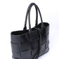 Black Woven Tote Bag