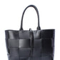 Black Woven Tote Bag