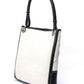 Two Tone Woven Tote - Black