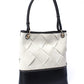 Two Tone Woven Tote - Black