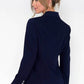 Navy Blazer with Zip Detail