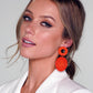 Red Orange Earrings