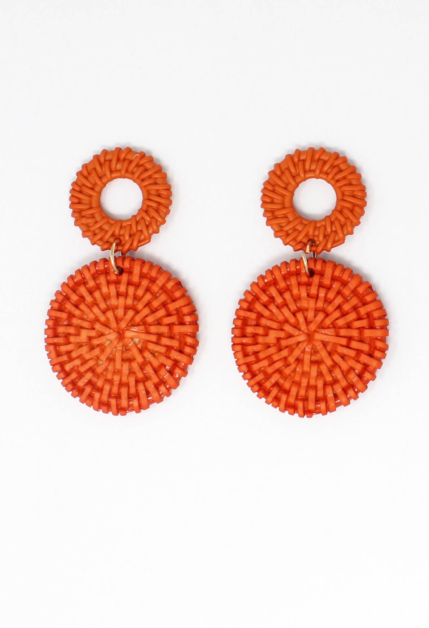 Red Orange Earrings