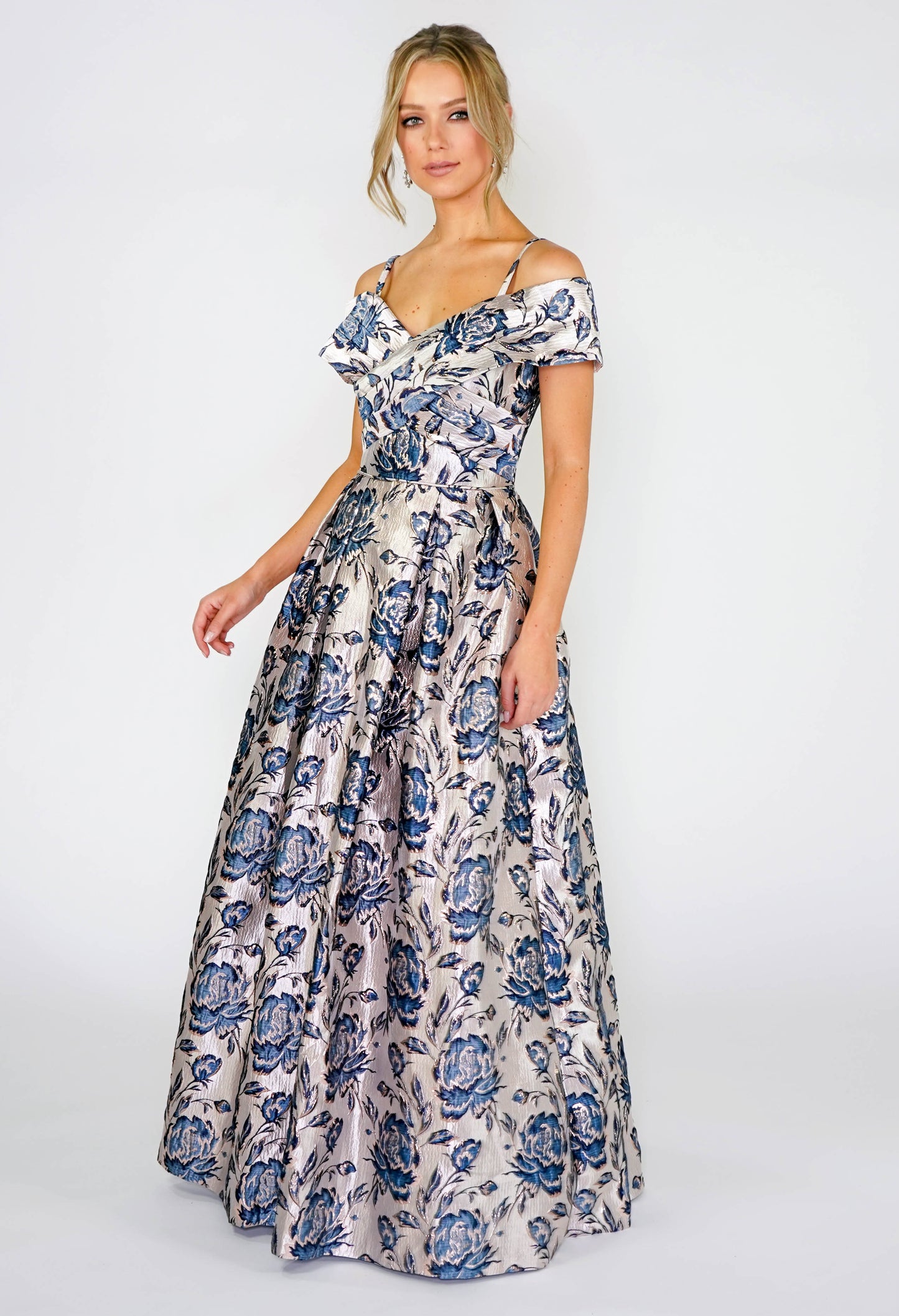 Floral Brocade Gown