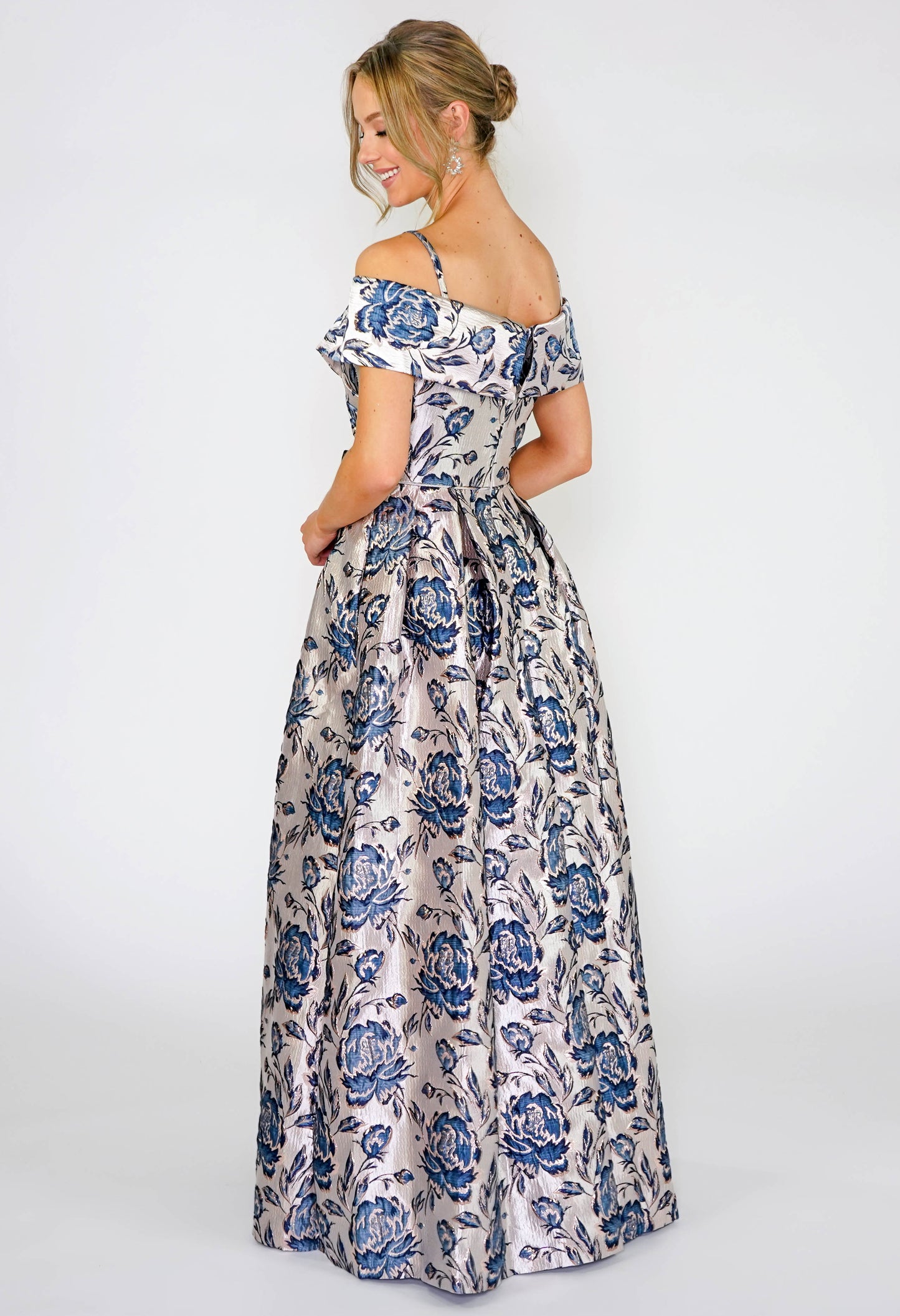 Floral Brocade Gown