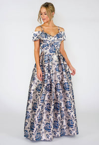 Floral Brocade Gown