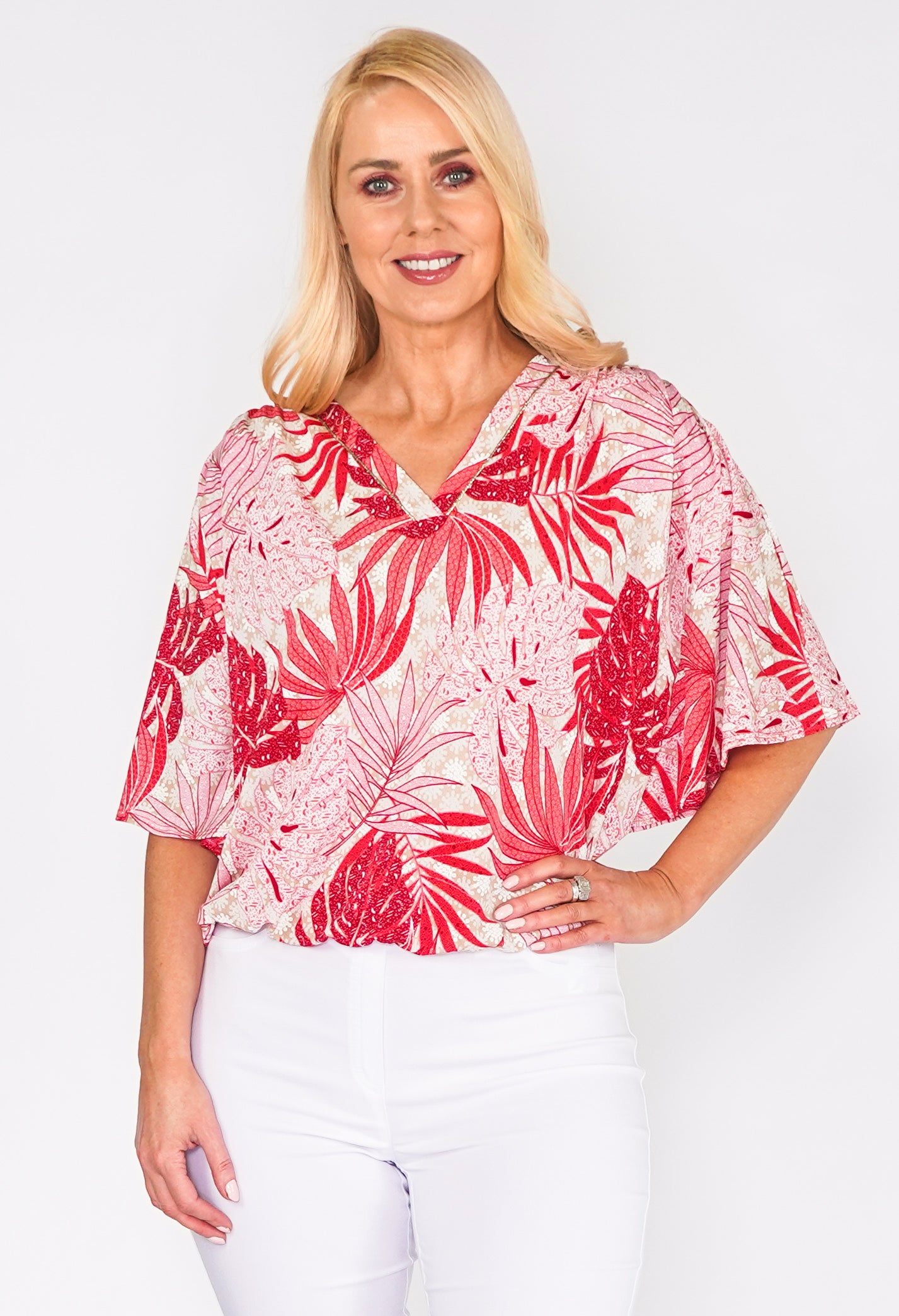 Coral Tropic Sophie B Top