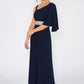 One Shoulder Navy Jumpsuit